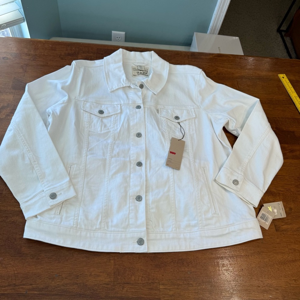 Levi's White Denim Jean Jacket